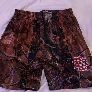 Eric Emanuel Brown Camo Athletic Shorts